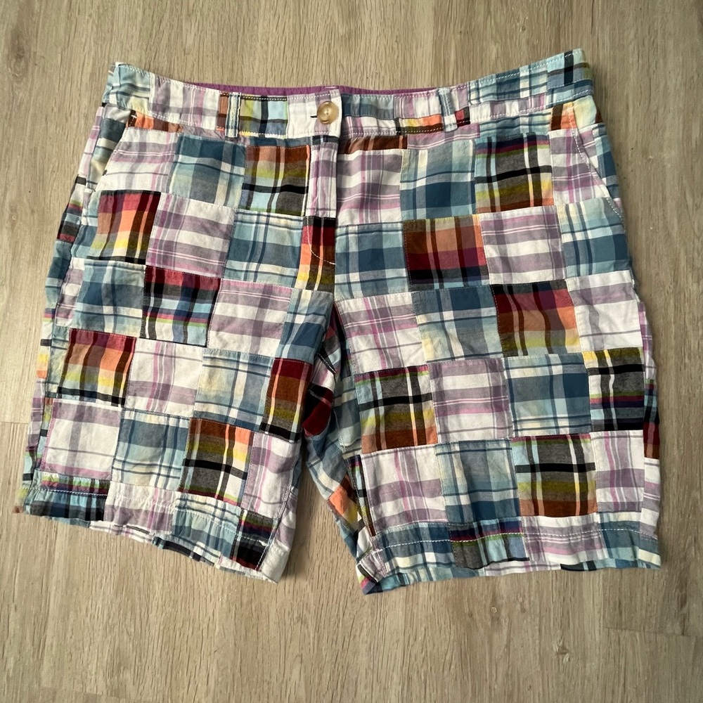 Loft Madras Plaid Women’s Shorts Size 16
